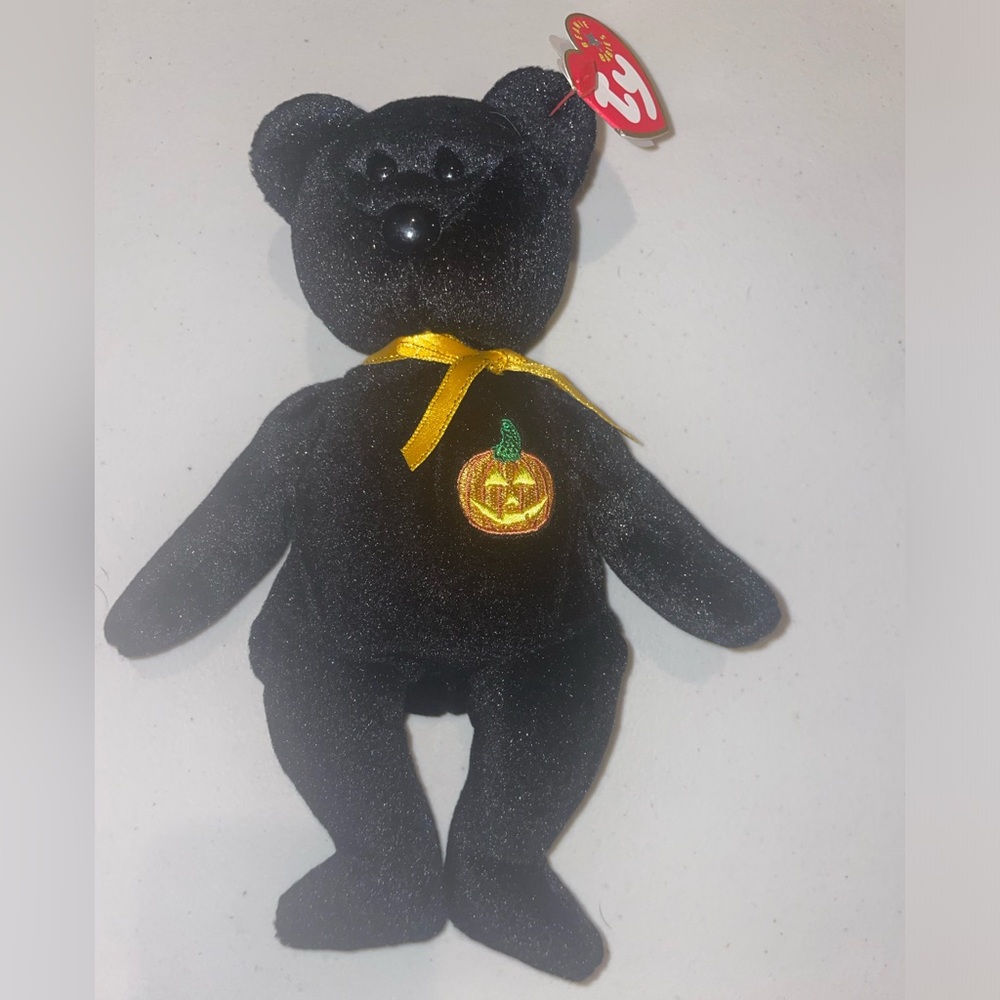 Vtg Ty Beanie Baby-Haunt 1999 Halloween Bear